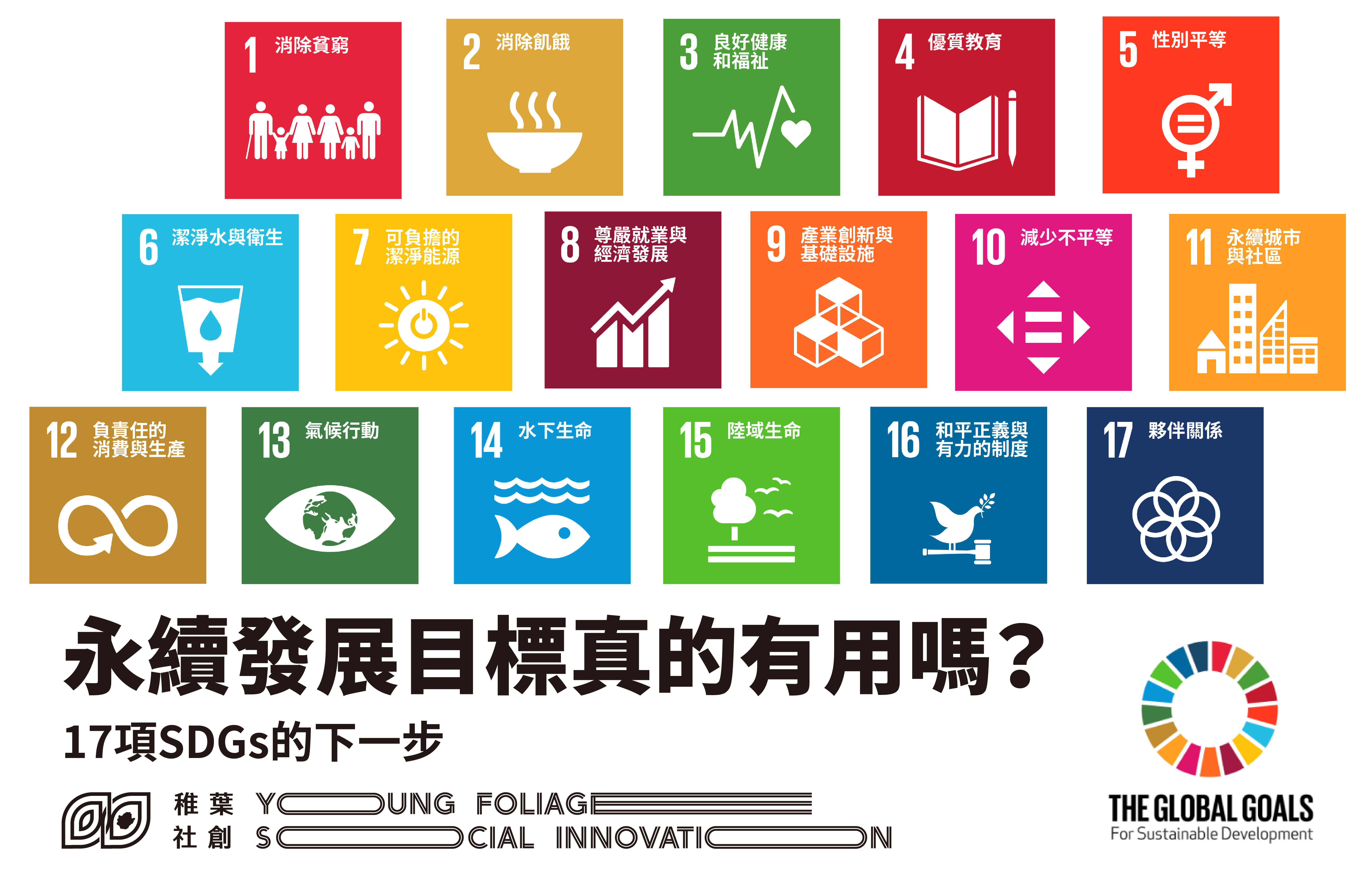 稚葉觀點｜永續發展目標真的有用嗎？17項SDGs的下一步